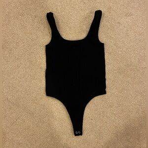 Forever 21 Black Ribbed Tank Top Bodysuit